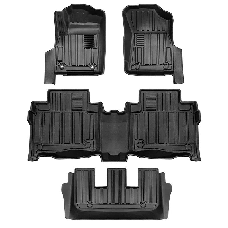 3D TPE Car Floor For Toyota Fortuner 2016-2022 7 Seats