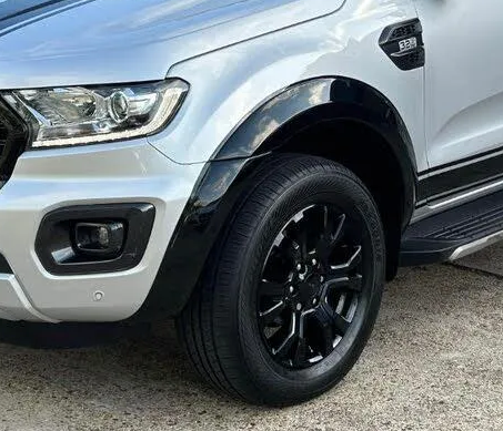 For Ford Ranger T8 PX3 Wildtrak Double Cab Fender Flare Glossy Black